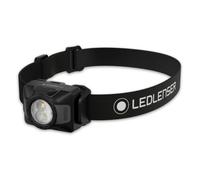 Ledlenser HF4, Lampe frontale LED, 450 lm, Portée 110m, IP67, Piles AAA | Deux sources d'alimentation, 40h d'autonomie, Lumière rouge, 102g, Couleur noir, Pour le camping, la randonnée, le travail