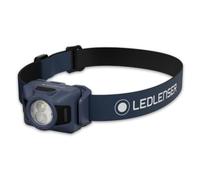 Ledlenser HF4R, Lampe frontale rechargeable LED, 650lm, Portée 130m, IP67 | Deux sources d'alimentation, 45h d'autonomie, USB-C, Lumière rouge, Couleur bleu, Pour le camping, la randonnée, le travail