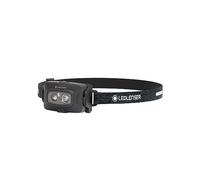 Ledlenser HF4R Signature - Lampe frontale LED rechargeable, 600lm, 140m, 7 modes dont RGB, autonomie 35h, 72g, USB C, étanche IP68 - Noir - Pour la randonnée, la course à pied, le camping, la pêche