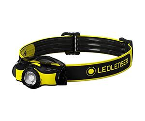 Ledlenser iH5R Lampe frontale rechargeable 200lm Deux source d'alimentation | Mise au point réglable, portée 130m, IP54, jusqu'à 35h d'autonomie, 92g, bandeau caoutchouté, pour les ateliers, la mécanique