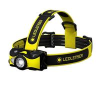 Ledlenser Lampe frontale iH9R Professionnelle – 600 lm, rechargeable, lumière rouge, fixation casque