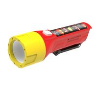 Ledlenser KidBEAM4 Lampe torche pour enfants, Motif Pompier, 4 couleurs LED, 2 piles AAA, légère (72 g), idéale pour la lecture, le camping et les activités nocturnes, cadeau pour enfants.