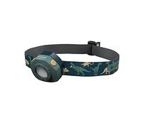 Ledlenser KIDLED4R Lampe frontale pour enfants, Rechargeable par USB, 3 Couleurs LED, Motif Dinosaure, Légère (25 g), idéale pour lire, pour le camping et s'amuser la nuit, cadeau pour enfants.