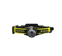 Ledlenser Lampe Frontale LED iH8R Professionnelle, inc. Support de Casque et étui de Ceinture, 600 lumens, Batterie Lithium 18650, Rechargeable, autonomie maximale de 120h, câble de Charge USB