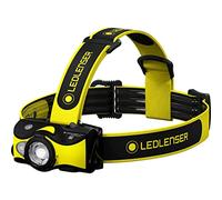 Ledlenser Lampe Frontale LED iH9R Professionnelle, Rechargeable Batterie, Fixation pour Casque fournie, 600 lumens, lumière Rouge, Peut fonctionner 2 Piles AA, Verrouillage de Transport, Artisan