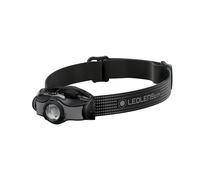 Ledlenser Lampe Frontale LED MH3 d'extérieur, Noir/Gris, 200 lumens, Mise au Point, portée de 130m, autonomie maximale de 35h, Clip métallique, Pile fournie, Lampe de tête, TU EU