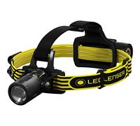 Lampe frontale LED solide pour atelier Ledlenser iLH8R, rechargeable batterie lithium, protection contre les explosions zone ATEX 2/22, 300lm, IP68, portée de 160m, batterie et station de charge