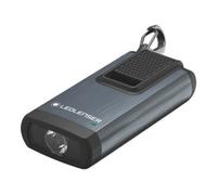 Ledlenser K6R Lampe porte-clés rechargeable avec interface USB-A 400 lumens avec lumière rouge (gris)