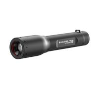Ledlenser Mini Lampe de Poche LED P3R, 140 lumens, Mise au Point, Rechargeable, portée de 100m, autonomie maximale de 6h, avec Batterie Lithium, Batterie, Station de Charge et dragonne fournies