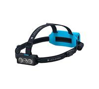 Ledlenser NEO9R Lampe Frontale LED Trail-Running Lampe Lumineuse 1200 Lumens Rechargeable Feu Arrière Rouge Sangle Poitrine Bandeau Réfléchissant (Noir/Bleu)