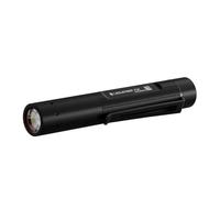 Ledlenser P2R Lampe torche rechargeable, 200lm, 90m, USB-C, IP54, 8h, 36g | Double alimentation, compatible AAA, mise au point réglable, USB-C, Pour les promenades nocturnes, le camping, la randonnée