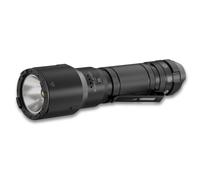 Ledlenser TT3R - Lampe torche tactique LED rechargeable, 1900lm, 7 modes dont stroboscope, lumière rouge et bleue, portée 300m, USB-C, étanche IP68, autonomie 50h - Pour police, sécurité, armée