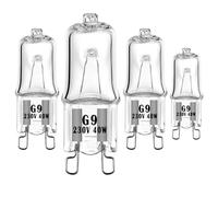 LEDLOCLB 10 Ampoules Halogènes G9, 110V 230V Blanc Chaud Dimmable 2700 K 20W 40W 60W, Angle D'éclairage 360°,110V-60W,4 Pièces