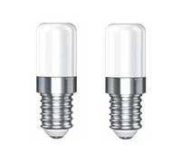 LEDLOCLB 2w E12 E14 Led Refrigerator Light Bulb, 8×2835smd,200lm,ac110-130v/220-240v,360° Mini Corn Bulb for Fridge, Range Hood,appliance Lighting,pack of 2(E14 2W 110V/White 6500K)