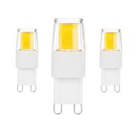 LEDLOCLB Ampoule LED G9 Super Brillante 4W 6WCOB, Adaptée À L'éclairage Domestique, 3 Pièces,Blanc Chaud,4W-220V
