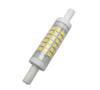 LEDLOCLB R7S LED Bulb 78mm 5W, Ceramic Body with 60pcs 2835 SMD Chips,Dimmable,Good Heat Dissipation,for Flood Light Landscape Work Lamp(78MM 110V 5W 1pcs/Warm White 2700K)