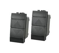 LEDLUX 2 morceaux de dispositifs de contrôle de fruits compatibles avec Bticino Living (Bouton haut et bas, Noir)