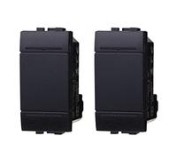 LEDLUX 2 morceaux de dispositifs de contrôle de fruits compatibles avec Bticino Living (Inverseur, Noir)