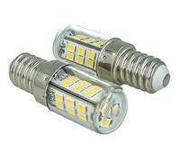 LEDLUX 2 pièces de lampes à LED E14 DC 12V 24V 4W blanc pour cimetière signalisation lumineuse camions bateaux photovoltaïques [Classe d'efficacité énergétique A] (3000k)