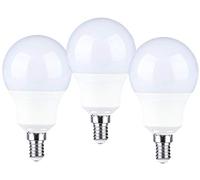 LEDLUX Lot de 3 ampoules LED E14, 9 W, 806 lm, 220 V, en forme de goutte, bulbe A60