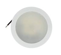 LEDLUX Mini Spot LED encastrable rond, 5 W AC/DC 12 V DC 24 V, trou 60 mm Dimmable PWM (blanc, 6000 K)