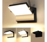 ledmo 150W Applique Murale Extérieure LED 17000Lm 3000K IP65 Noir 360 | Pivotant 360°, aluminium moulé, lumière chaude, idéal garage atelier, 50000h de vie, montage facile, étanche durable