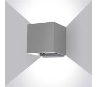 ledmo 20W Applique Murale Interieur/Exterieur 2000LM Avec Angle de Faisceau Réglable Gris Appliques Murales LED 6000K Blanc Froid Lampe Murale Etanche IP65.