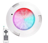 ledmo 38W Éclairage Piscine LED RVB Encastrable PAR56 IP68 12V Télécommande | Lumière sous-marine RVB multicolore, étanche IP68, corps ABS+PC, tension sûre 12V, adapté piscine étang