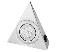 LEDMOMO Applique Sous Meuble Triangulaire En Acier Inoxydable 220V Lumière Blanche Pour Cuisine Vitrine Et Éclairage Intérieur