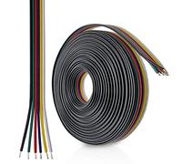 LedNord Connecteur de bande LED RGB/RGBW/CCT à 6 broches avec câble de 10 m - Rallonge à 6 broches pour câble de connexion 3, 4, 5, 6 broches