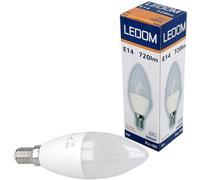 LEDOM 8W LED E14 C37 ampoule bougie 720lm 3000K blanc chaud 180° forme bougie ampoule à incandescence