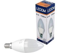 LEDOM 8W LED E14 C37 ampoule bougie 720lm 4000K blanc neutre 180° forme bougie ampoule à incandescence