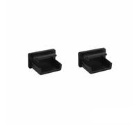 Ledomec Profil LED ALU Slim LED (14x7mm) en Noir avec Couverture (2x Embouts Noirs)