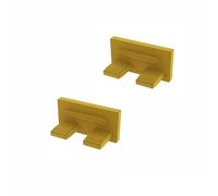 ledomec Profilé LED fin en aluminium - 14 x 7 mm - Doré - Avec cache - 2 embouts dorés
