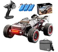 Ledovan Voiture radiocommandée sans balais 80 km/h pour adulte, 1/16 2,4 GHz, étanche, voiture télécommandée tout-terrain, 4 WD Offroad Truggy, SG316MAX, 3 batteries