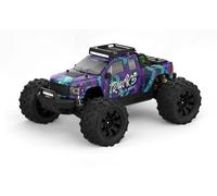 Ledovan Voiture télécommandée 1:14, moteur à grande vitesse 100 km/h, moteur sans balais RC Monster truck pour adultes, 2,4 GHz, voiture tout-terrain, Drift Car, 4WD RC, 3 batteries (violet)