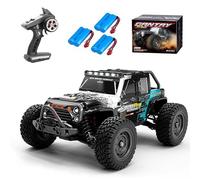 Ledovan Voiture télécommandée sans balais 70 km/h pour adulte, camion monster truck étanche 1/16, 2,4 GHz, tout terrain, tout-terrain, Drift Car, buggy 4WD RC (bleu)