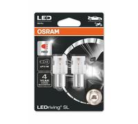 OSRAM LEDriving SL, lampes de signalisation à LED, Off-road uniquement, pas d'homologation ECE, Double Blister, Rouge, P21W