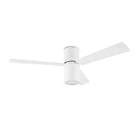 LedsC4 Ventilateur du Plafond Ip20 Formentera E27 15W Blanc Brillant Blanc