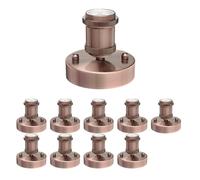 ledscom.de 10 pièces plafonnier/douille de lampe RETRA, bronze mat, 1x E27 max. 60W