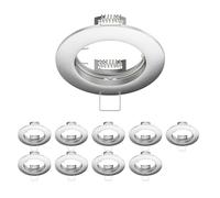 ledscom.de 10x cadre d'encastrement au plafond CIRC, rond, aluminium mat