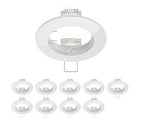ledscom.de 10x cadre d'encastrement au plafond CIRC, rond, blanc brillant