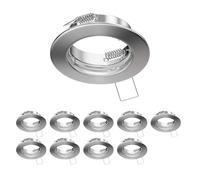 ledscom.de 10x cadre d'encastrement au plafond FERE, rond, inox mat