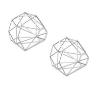 ledscom.de 2 abat-jours en forme de cage, blancs, 160 mm de diamètre
