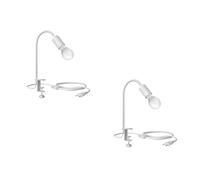 Ledscom.de 2 Pièces Lampe à Pince LELE Avec Col de Cygne, E27 Lampe LED 918lm, Smart Home, Blanc Chaud - Froid