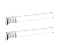ledscom.de 2 pièces LED lampe de miroir FERIG, lampe de salle de bain avec prise de courant, 49cm, 10,2 W, 964lm, blanc