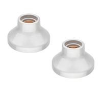 ledscom.de 2 pièces plafonnier/douille de lampe ELEKTRA, porcelaine, blanc brillant, 1x E27 max. 300W