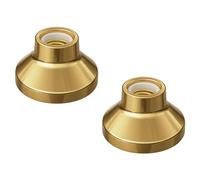 ledscom.de 2 pièces plafonnier/douille de lampe ELEKTRA, porcelaine, or brillant, 1x E27 max. 300W