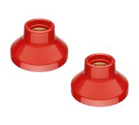 ledscom.de 2 pièces plafonnier/douille de lampe ELEKTRA, porcelaine, rouge brillant, 1x E27 max. 300W