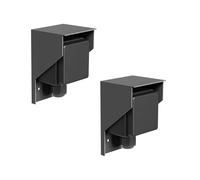 ledscom.de 2 pièces prise extérieure/humide PIWI, en saillie, IP44, 1x Schuko, 16A/230V, acier inoxydable, plastique, anthracite